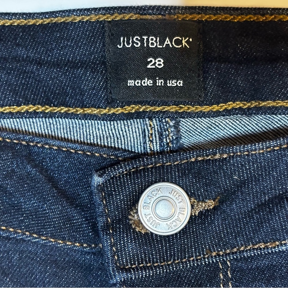 Just Black Peyton Skinny Ankle Jeans Dark Wash 28 - Picture 6 of 8